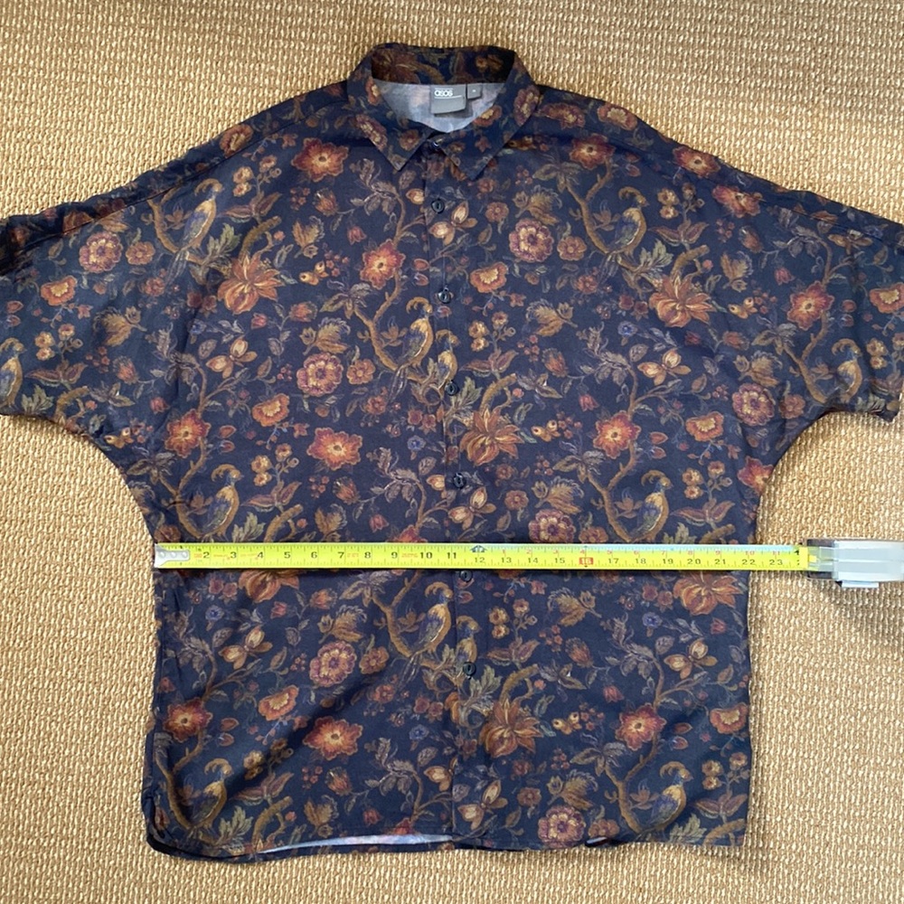 ASOS / Short sleeve Viscose Shirt / Black Floral / Medium - Picture 8 of 8